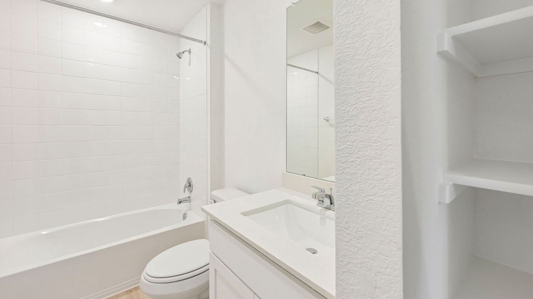 Furnished interior view inside a new home in Valverde, Bastrop (Image 12).