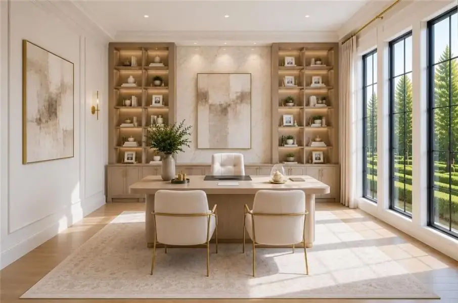 Furnished interior view inside a new home in , Alpharetta (Image 17).