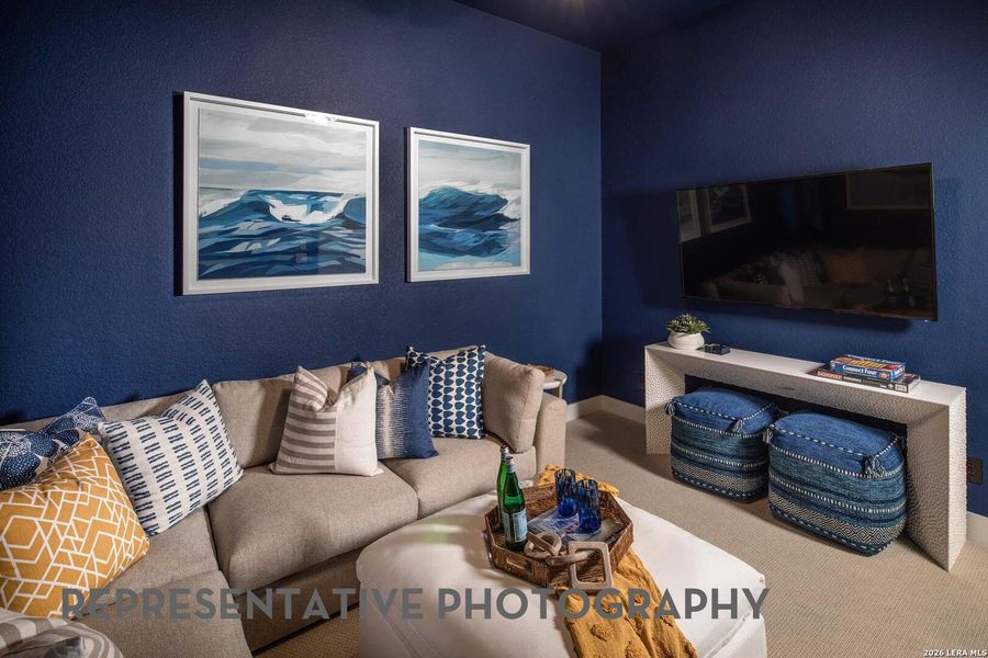 Furnished interior view inside a new home in Weston Oaks, San Antonio (Image 13).