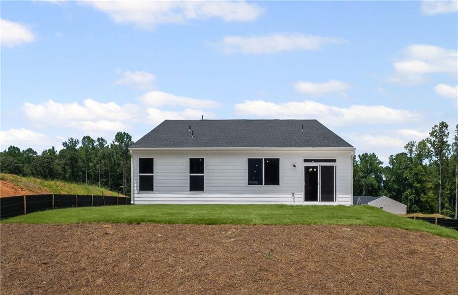 Front exterior of a new home in Easton Park, Dallas, GA, highlighting curb appeal (Image 22).
