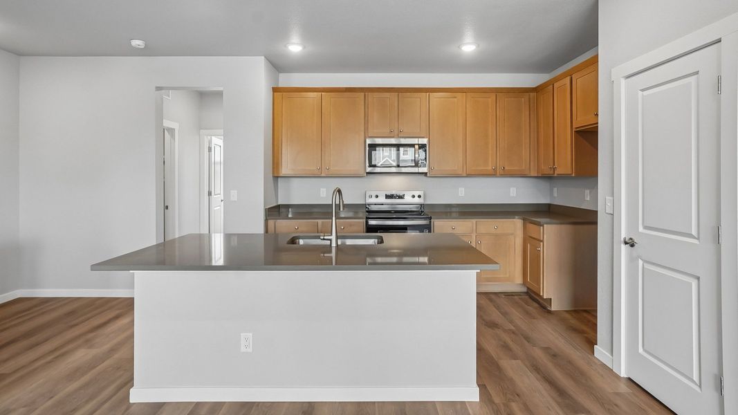 Furnished interior view inside a new home in Windler Townhomes, Aurora (Image 10).