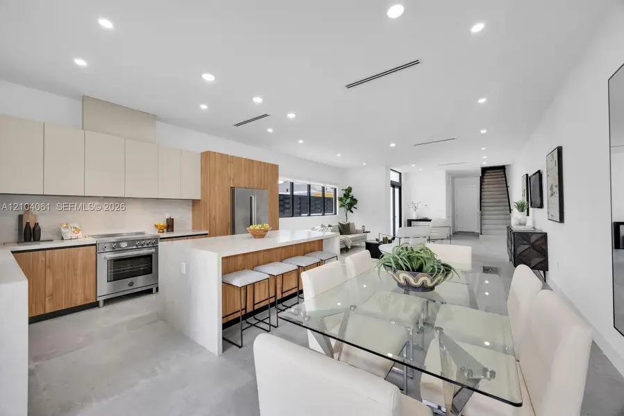 Furnished interior view inside a new home in , Miami (Image 37).
