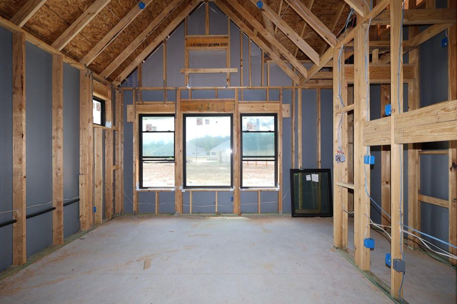 In-progress construction of a new home in The Highlands Encore - Tranquil Collection, Porter, TX (Image 10).