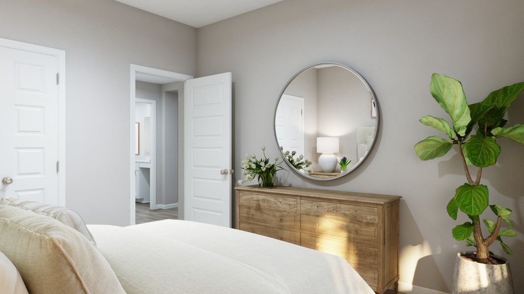 Representative furnished interior of a home built from the The Cortona by Legend Homes in Hunters Ranch, San Antonio (Image 24).