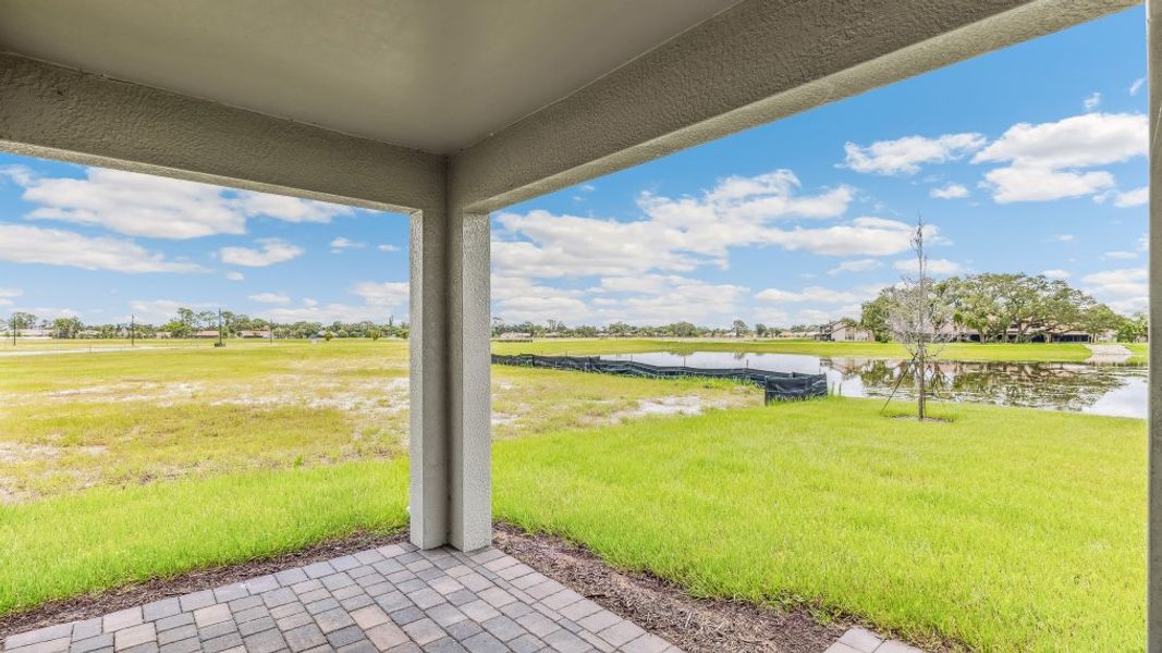 Exterior details and patio area of a home in Magnolia Landing Express, North Fort Myers (Image 3). Exterior details and patio area of a home in Magnolia Landing Express, North Fort Myers (Image 3).