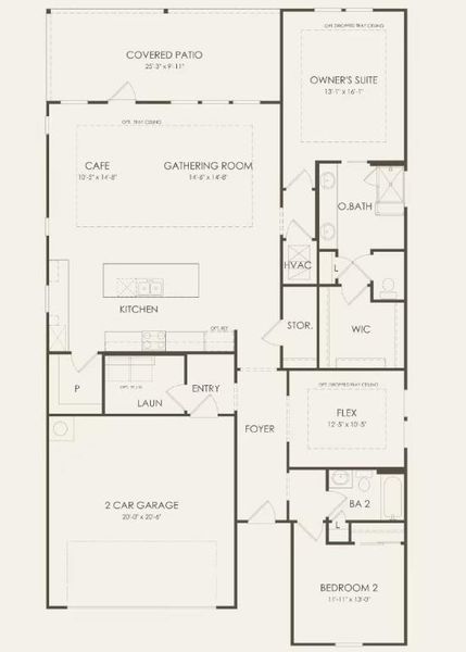 Del Webb Homes, Palmary/LS201 floor plan