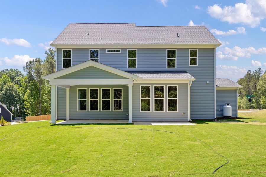 Representative exterior details of a home built from the The Whitley by RobuckHomes in Baylee Ridge, Selma (Image 68).