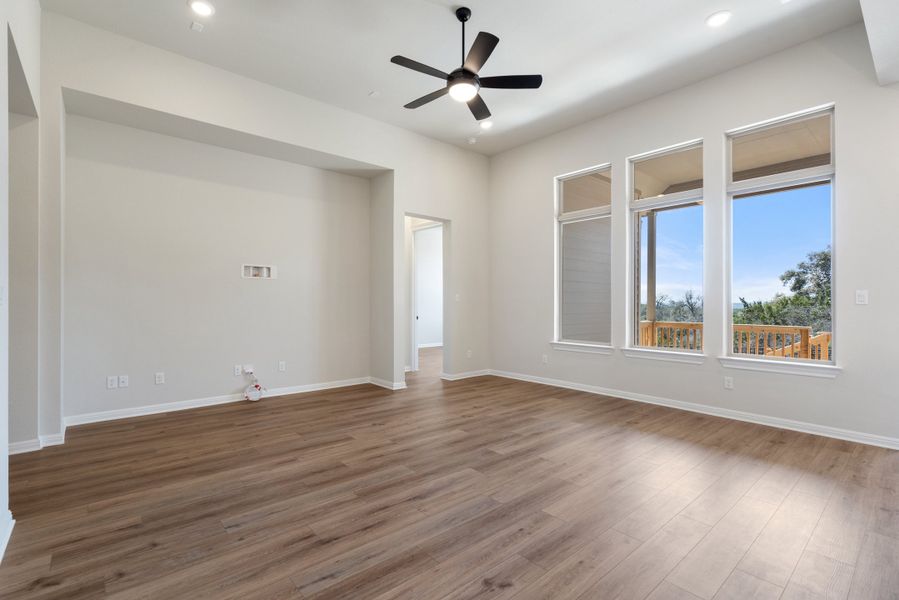 Representative unfurnished interior of a home built from the Sawgrass by Ashton Woods in Berry Creek Highlands, Georgetown (Image 30). Representative unfurnished interior of a home built from the Sawgrass by Ashton Woods in Berry Creek Highlands, Georgetown (Image 30).