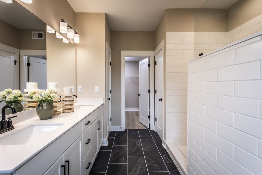 Representative furnished interior of a home built from the Riverside by Beazer Homes in The Paddocks at Doc Hughes, Buford (Image 12).