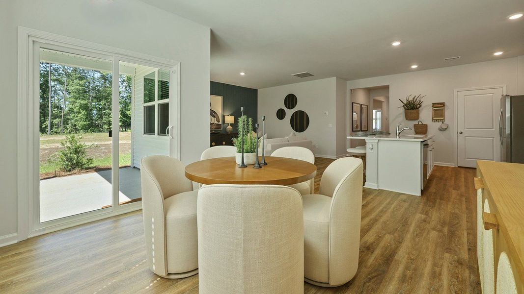 Furnished interior view inside a new home in Pineview North, Summerville (Image 7).