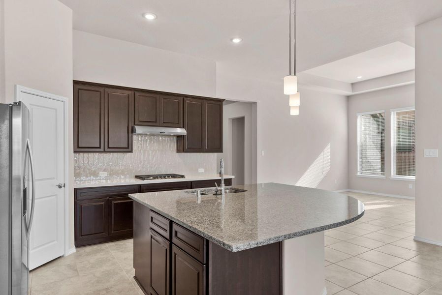 Furnished interior view inside a new home in The Trails 50', New Caney (Image 8).