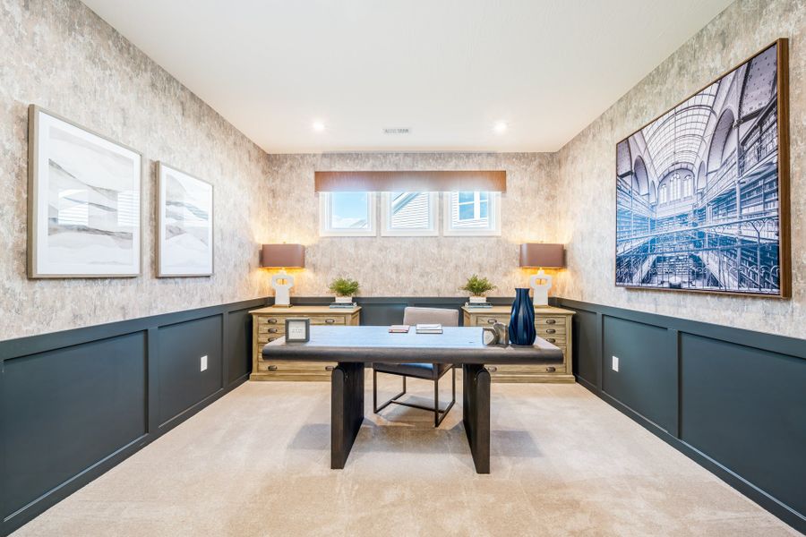 Representative furnished interior of a home built from the Camden by Fischer Homes in Easton Park, Dallas (Image 6).