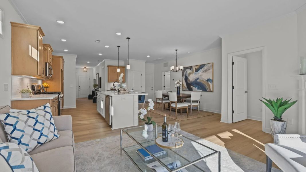 Furnished interior view inside a new home in Village at Maple Leaf Farm, King (Image 10).