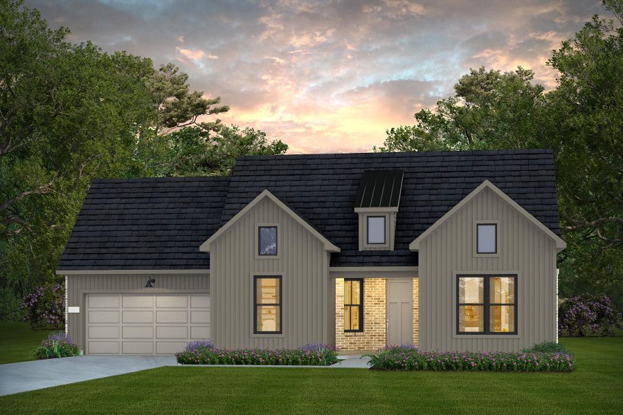 Representative exterior photo of a completed home built from the Reverence by Del Webb in Del Webb Sugar Land at Ryehill, Sugar Land, TX (Image 4).