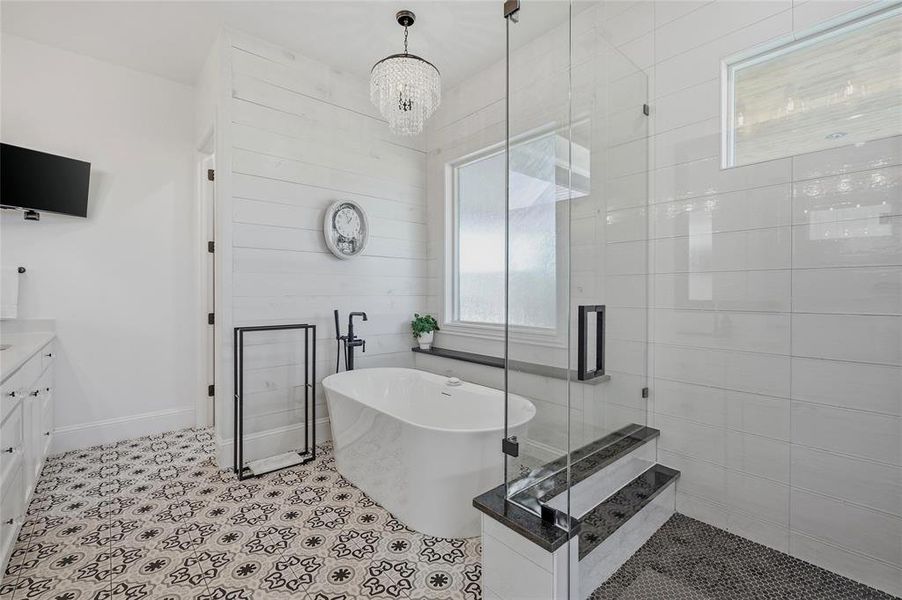 Furnished interior view inside a new home in , Savoy (Image 13).