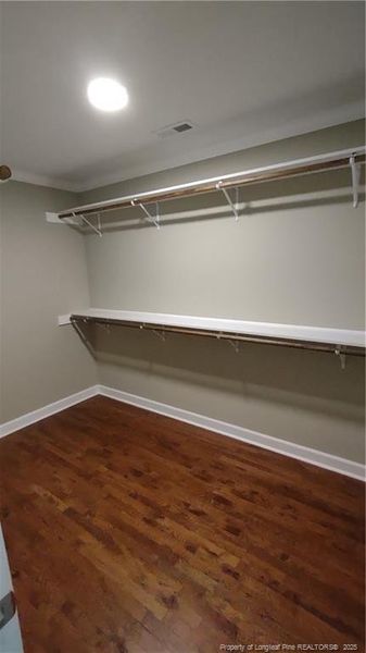owner bedroom closet wood shelves owner bedroom closet wood shelves
