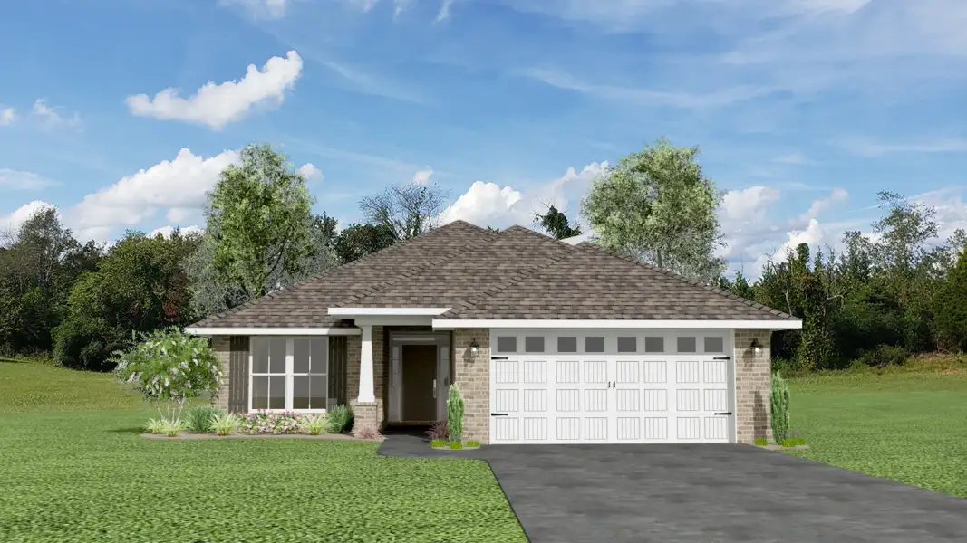 Representative exterior photo of a completed home built from the 1820 by Adams Homes in Flagler Estates, Hastings, FL (Image 35).