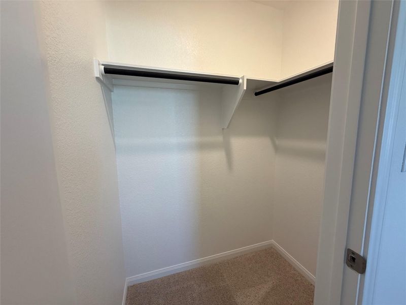 Spacious closet featuring light carpet Spacious closet featuring light carpet