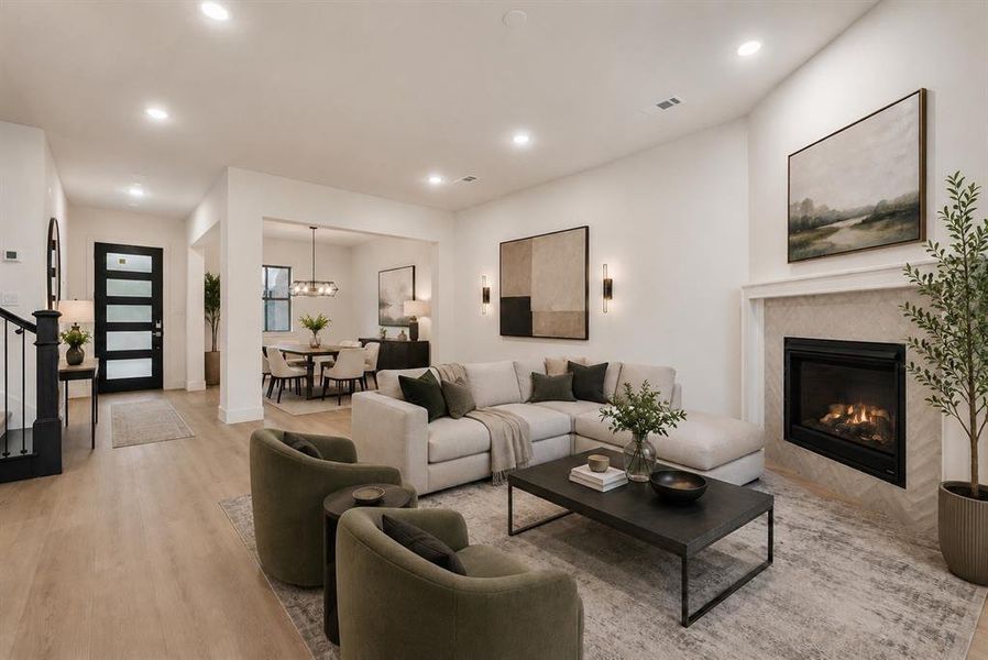 Furnished interior view inside a new home in , Lake Dallas (Image 6).