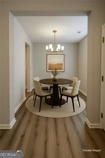 Furnished interior view inside a new home in , Union City (Image 3). Furnished interior view inside a new home in , Union City (Image 3).