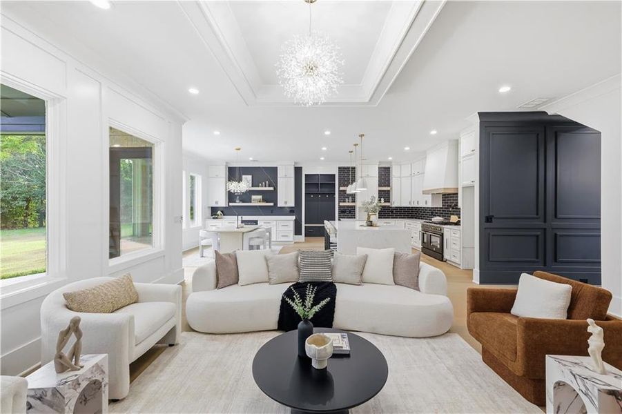 Furnished interior view inside a new home in , Monroe (Image 19).