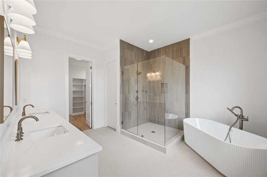 Furnished interior view inside a new home in , Bogart (Image 17).