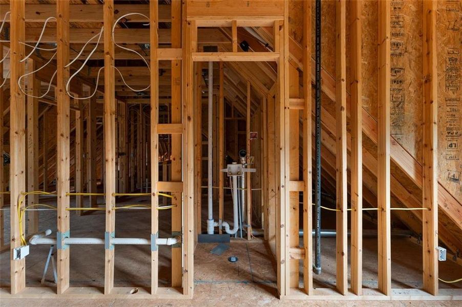 In-progress construction of a new home in , Kingston, GA (Image 19).