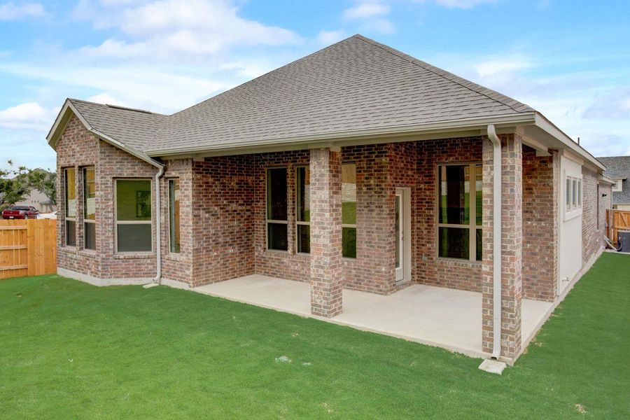 Rear of Home and Private Backyard - Representative Photo