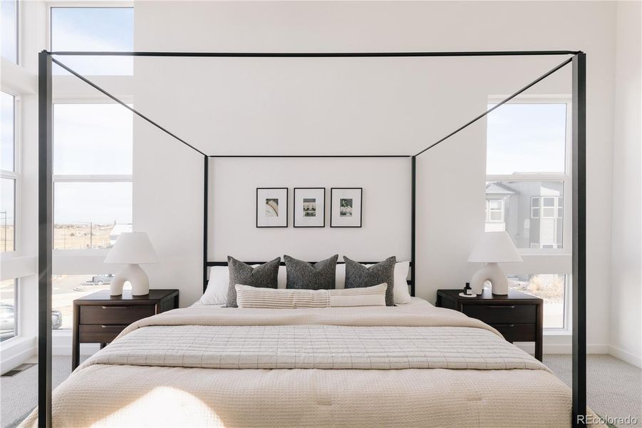 Furnished interior view inside a new home in Lyric at Ridgegate, Lone Tree (Image 14).