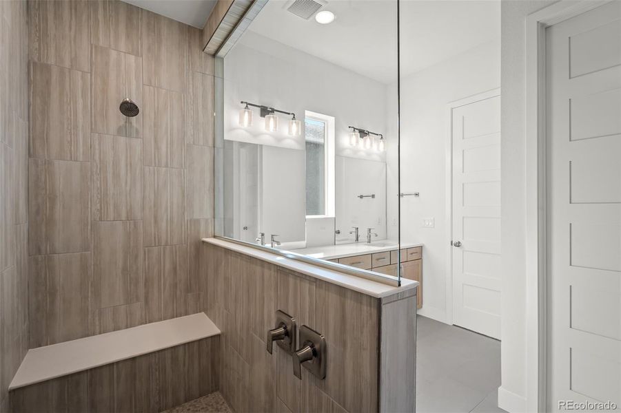 Furnished interior view inside a new home in Cloverleaf - Pinnacle Collection, Monument (Image 16).