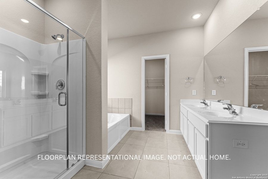 Furnished interior view inside a new home in Hunters Ranch, San Antonio (Image 12). Furnished interior view inside a new home in Hunters Ranch, San Antonio (Image 12).