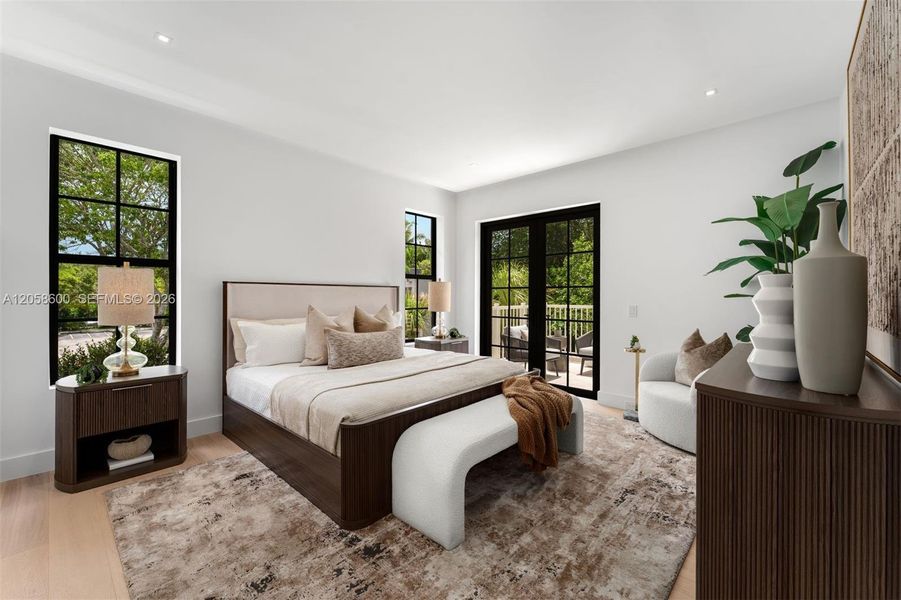 Furnished interior view inside a new home in , Miami (Image 10).