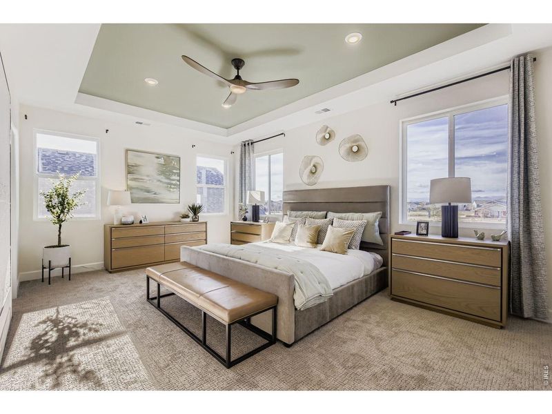 Furnished interior view inside a new home in Farmstead, Berthoud (Image 28).