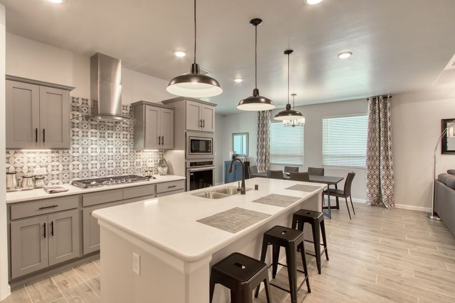 Representative furnished interior of a home built from the Sage by Hakes Brothers in Hillside Park, El Paso (Image 15).