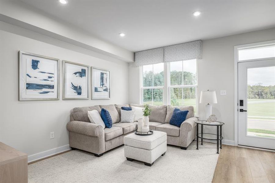 Furnished interior view inside a new home in Ashley Townhomes, Charlotte (Image 18).