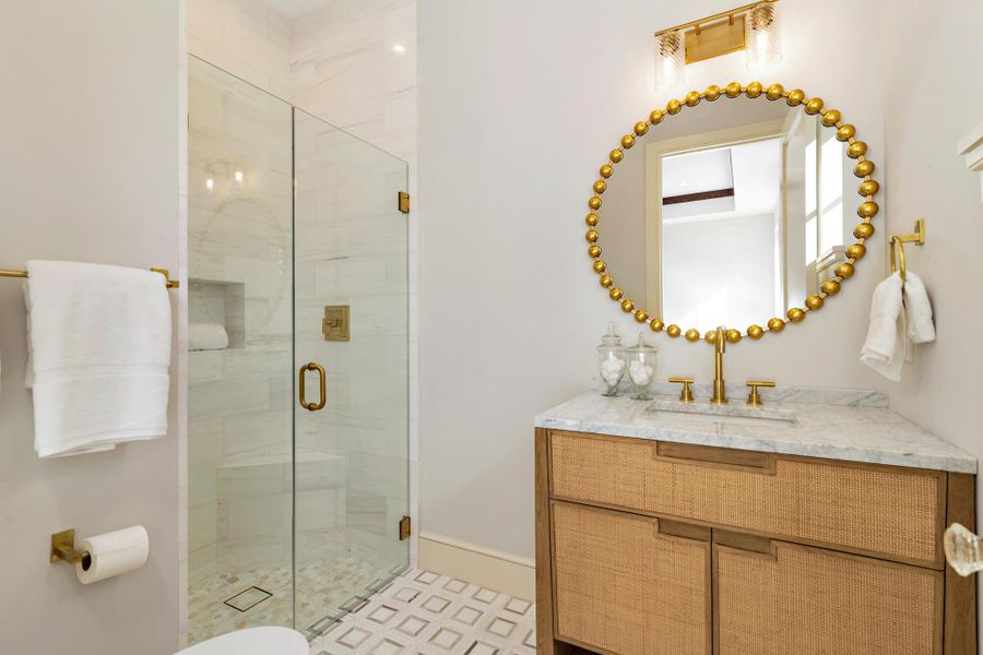 Furnished interior view inside a new home in , West Palm Beach (Image 43).