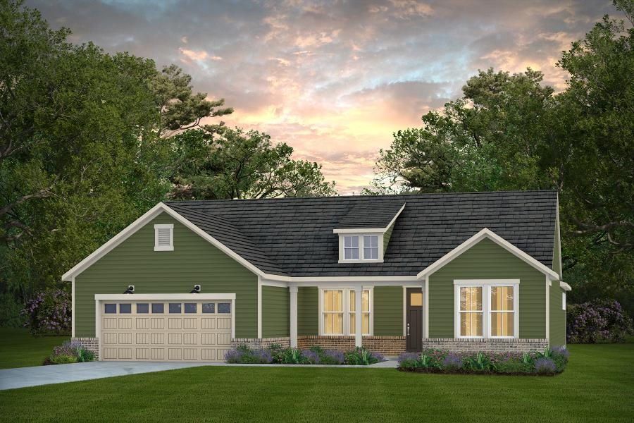 Representative exterior photo of a completed home built from the Stellar by Del Webb in Del Webb Carolina Ridge, Midland, NC (Image 24).