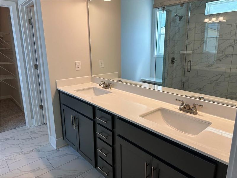 Furnished interior view inside a new home in Rosewood Lake Preserve, Hoschton (Image 11).