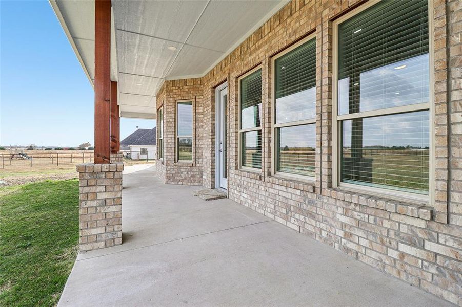 Exterior details and patio area of a home in , Leonard (Image 2). Exterior details and patio area of a home in , Leonard (Image 2).