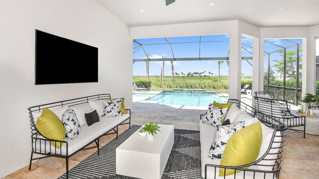 Representative furnished interior of a home built from the Lazio by Taylor Morrison in Esplanade at Skye Ranch, Sarasota (Image 16).