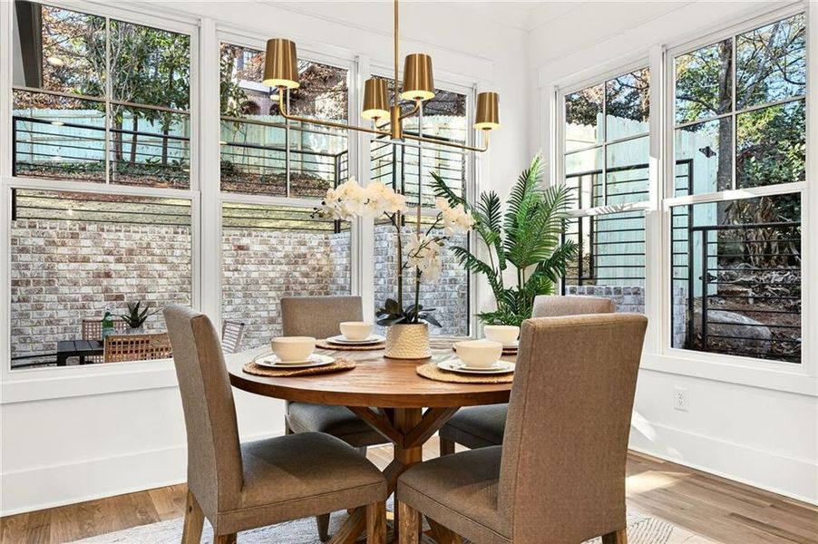 Furnished interior view inside a new home in , Atlanta (Image 17).