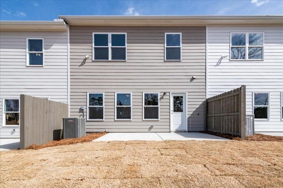 Exterior details and patio area of a home in Cherokee Township, Acworth (Image 24).