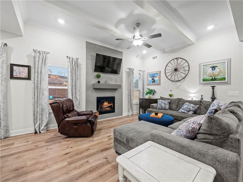 Furnished interior view inside a new home in , Hoschton (Image 46).