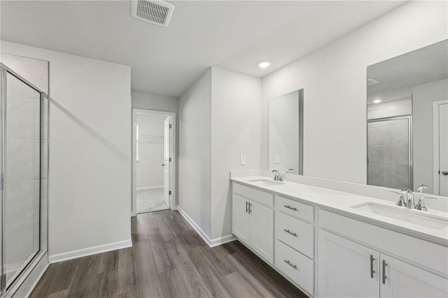 Furnished interior view inside a new home in The Oaks at Dawson, Dawsonville (Image 11).