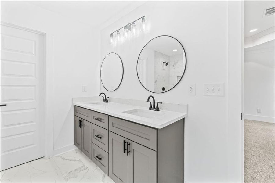 Furnished interior view inside a new home in , Braselton (Image 9).