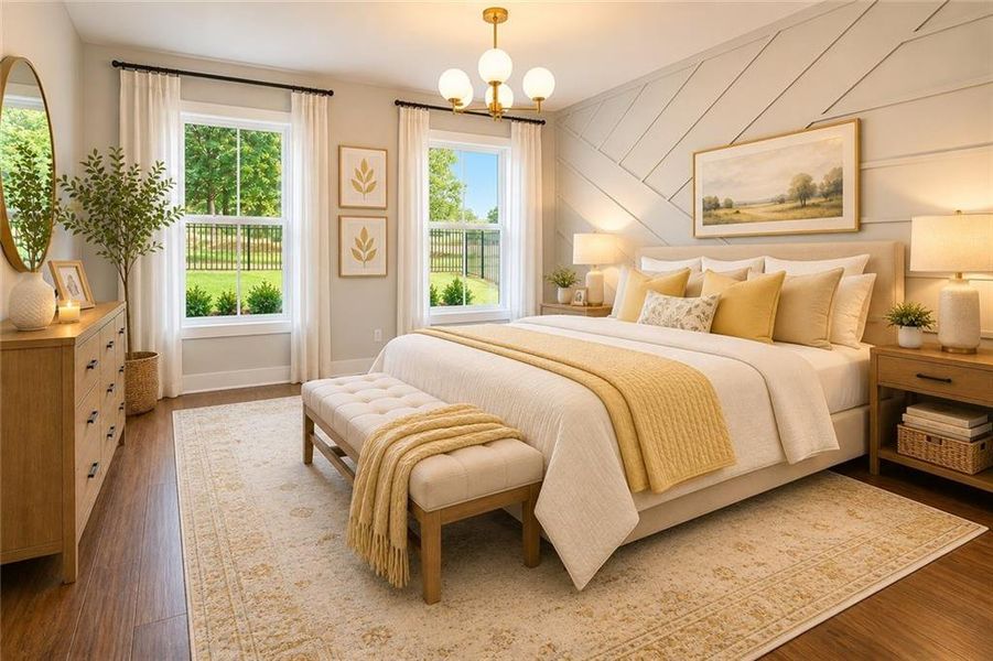 Furnished interior view inside a new home in , Emerson (Image 13).