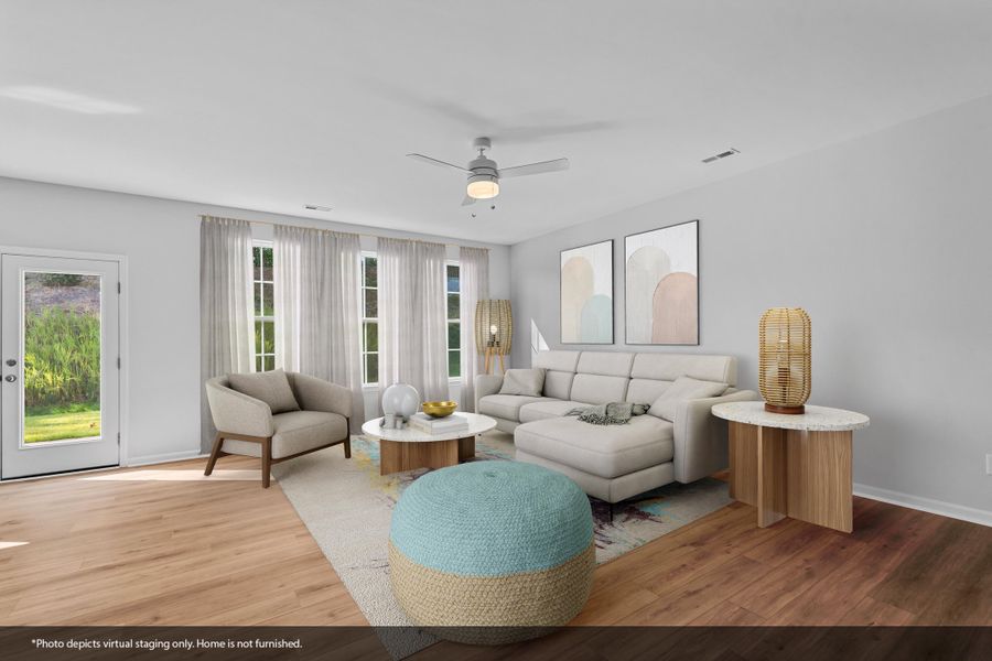 Furnished interior view inside a new home in Watkins Landing, Kernersville (Image 8).