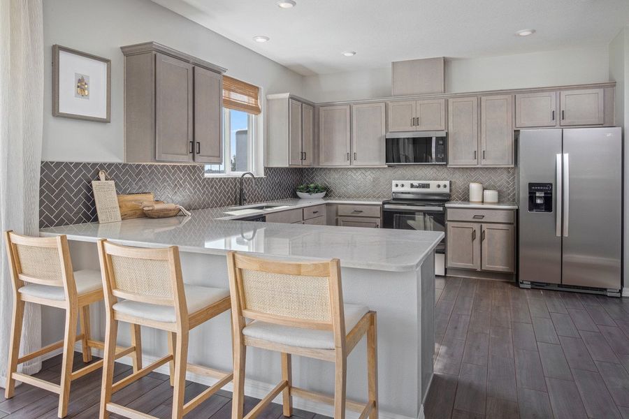 Representative furnished interior of a home built from the 2107 Modeled by KB Home in Chapel Manor I, Zephyrhills (Image 7).