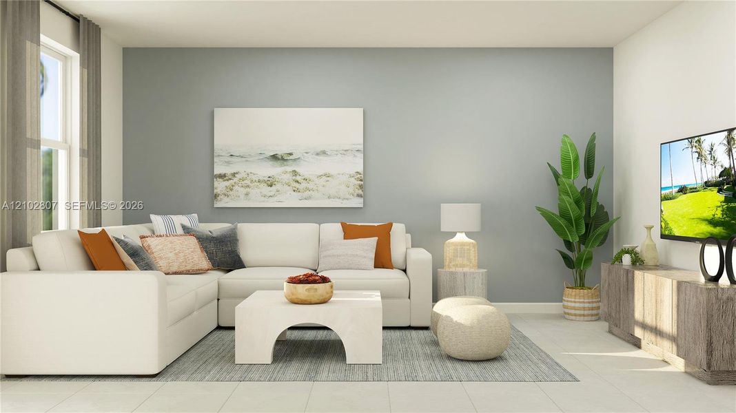 Furnished interior view inside a new home in Altamira, Homestead (Image 6). Furnished interior view inside a new home in Altamira, Homestead (Image 6).