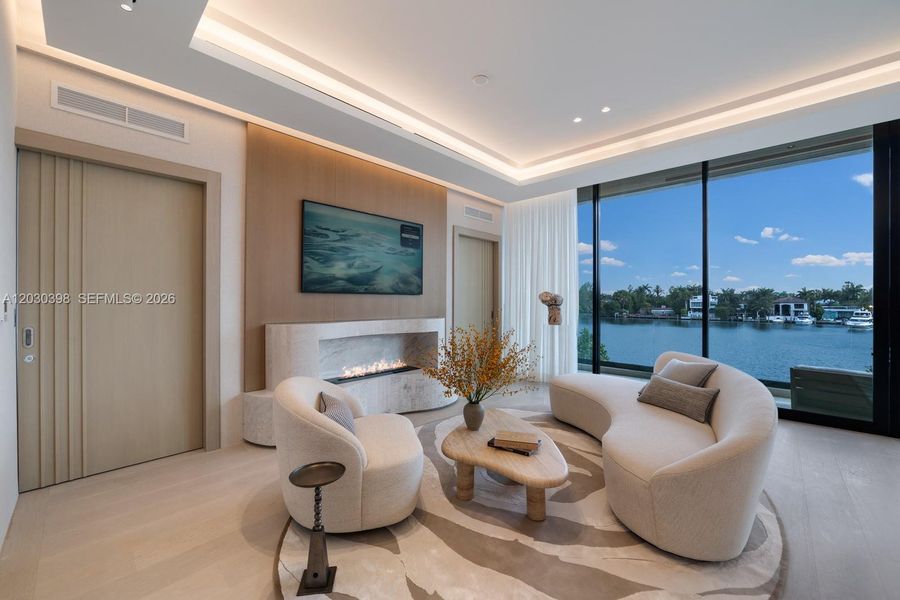 Furnished interior view inside a new home in , Miami Beach (Image 13).